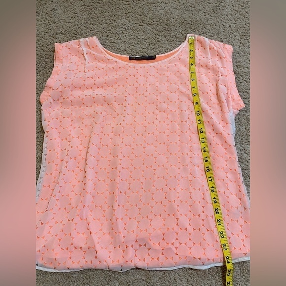 OUTBACK Red Women Pink Short Sleeve Blouse Size L - Picture 6 of 7